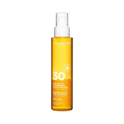 Clarins Glowing Sun Oil High Protection SPF30 — sololja bäst i test 2026